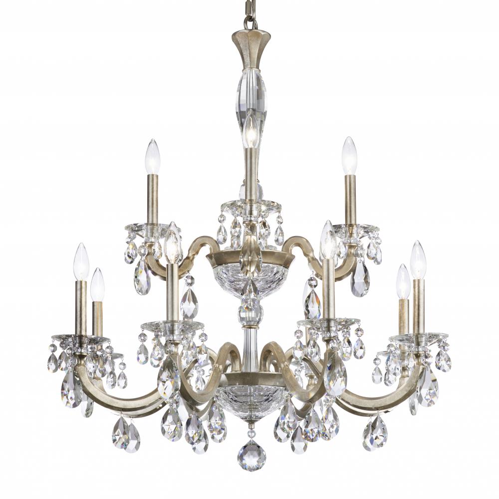 San Marco 12 Light 120V Chandelier in French Gold with Clear Radiance Crystal