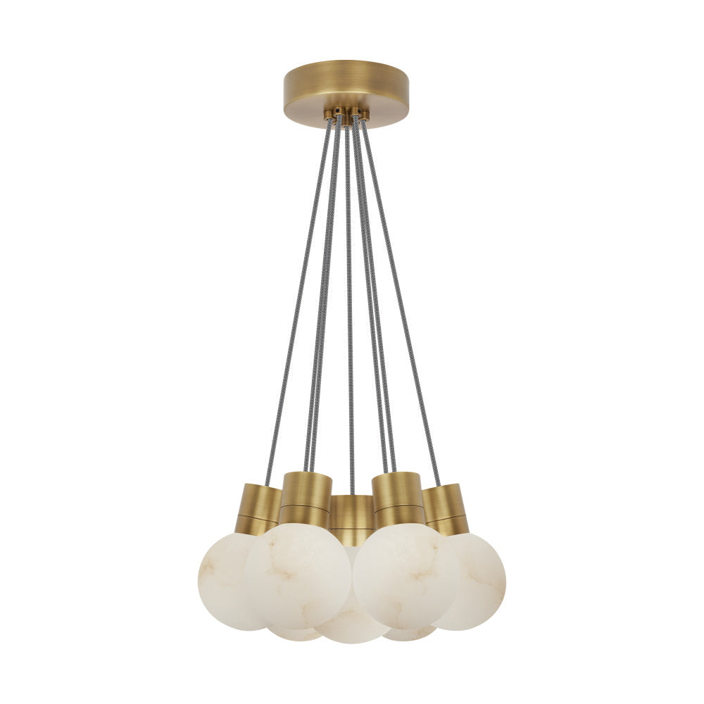 Mina Alabaster 7-Light Small Chandelier