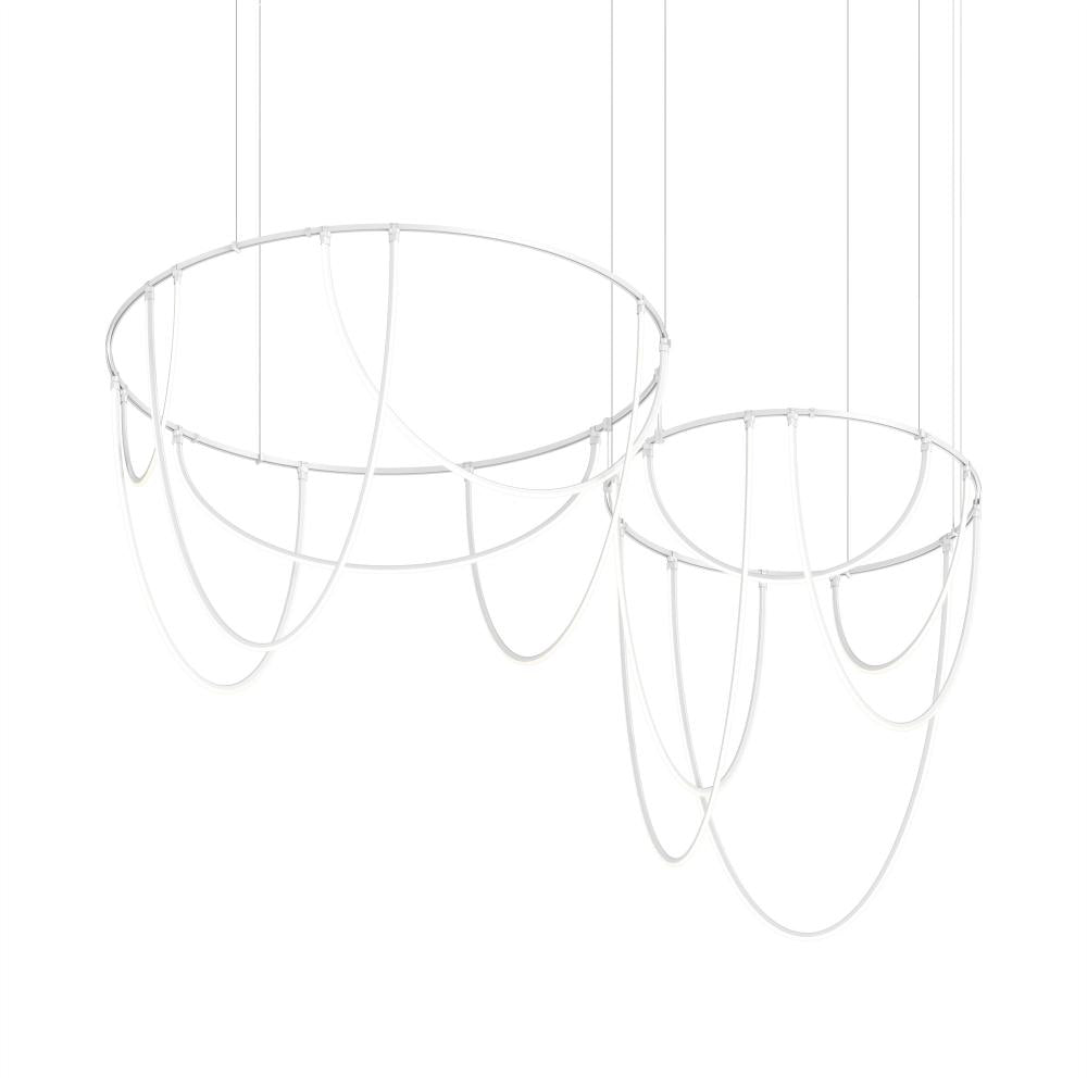 32"/48" 2-Bar Offset Ring w/ Light Curve Luminaires