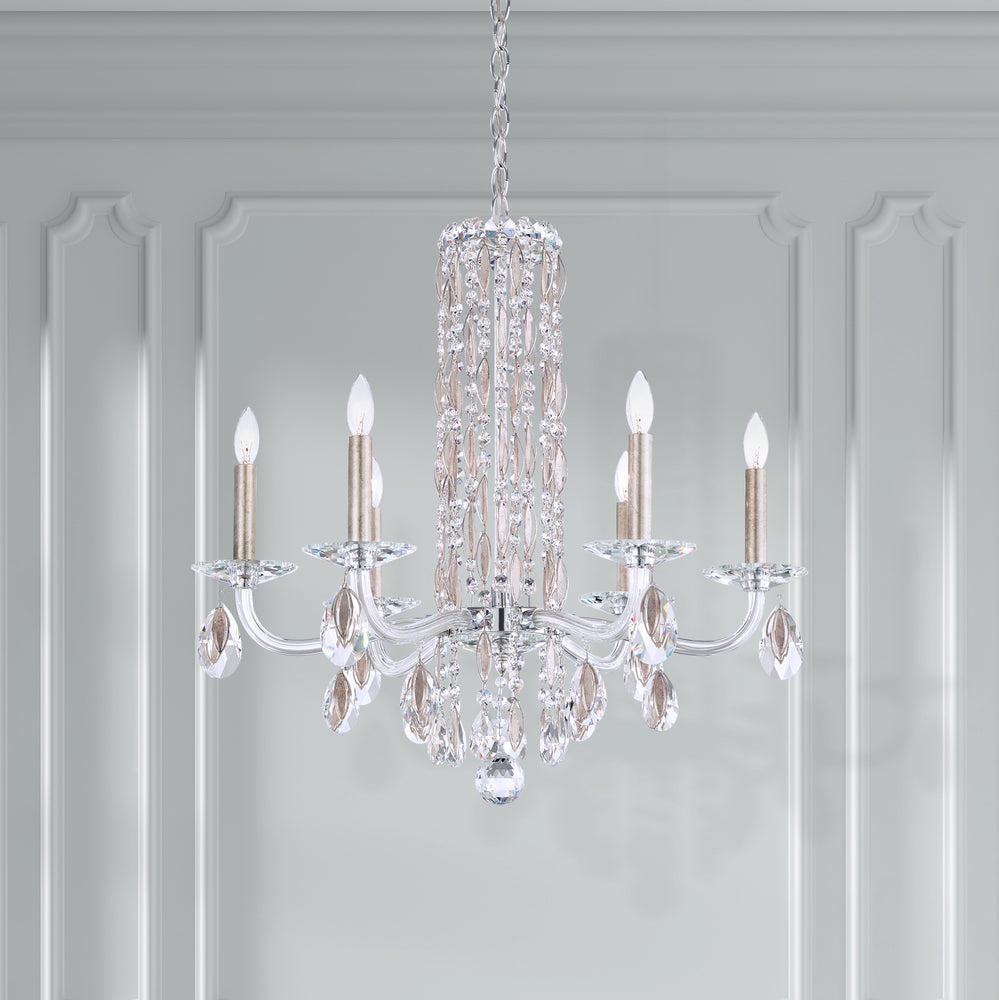 Siena 6 Light 120V Chandelier (No Spikes) in Polished Stainless Steel