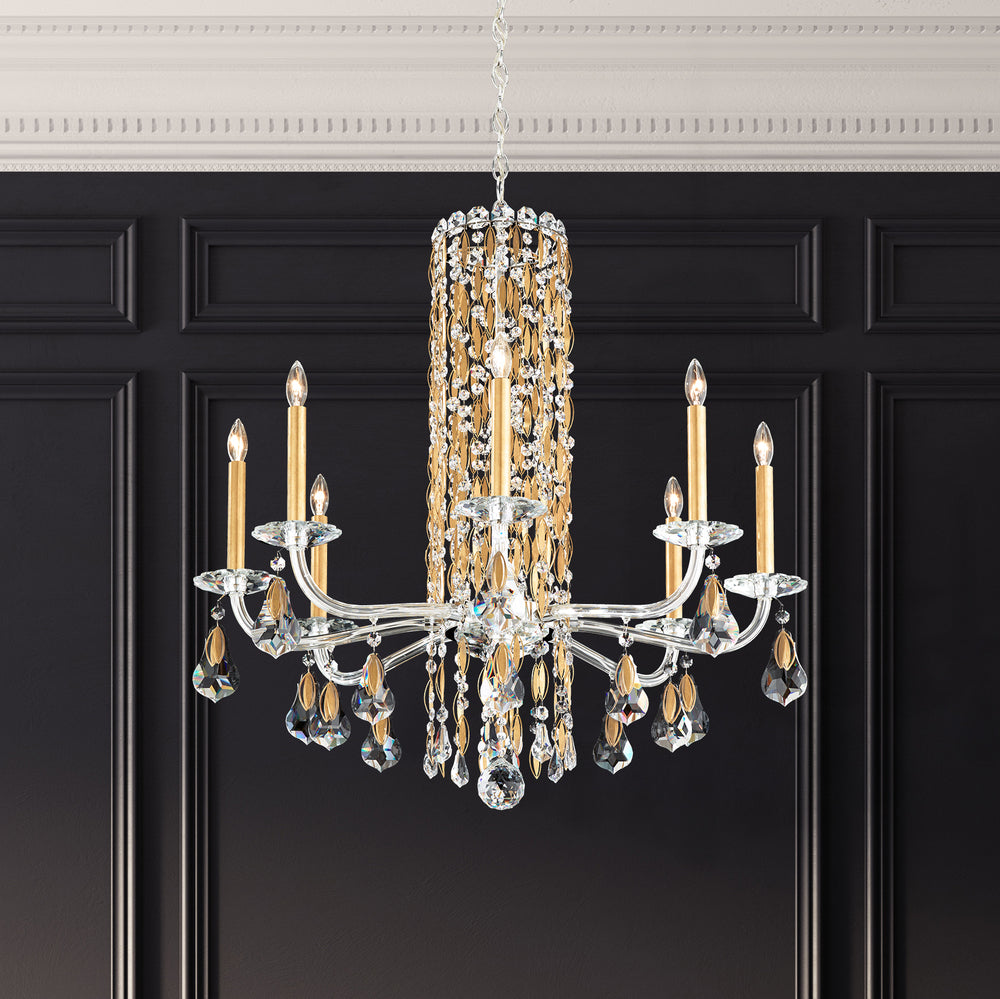 Siena 8 Light 120V Chandelier (No Spikes) in Polished Stainless Steel