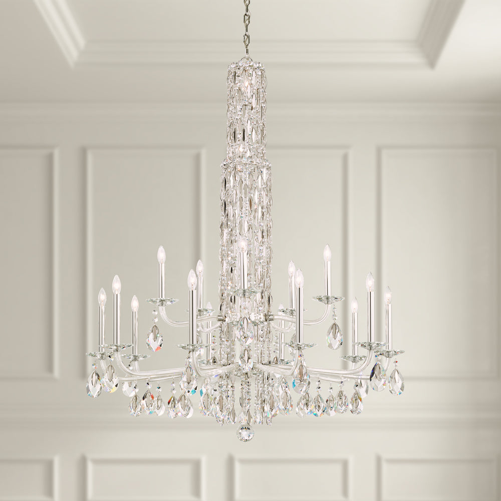 Siena 17 Light 120V Chandelier (No Spikes) in Polished Stainless Steel