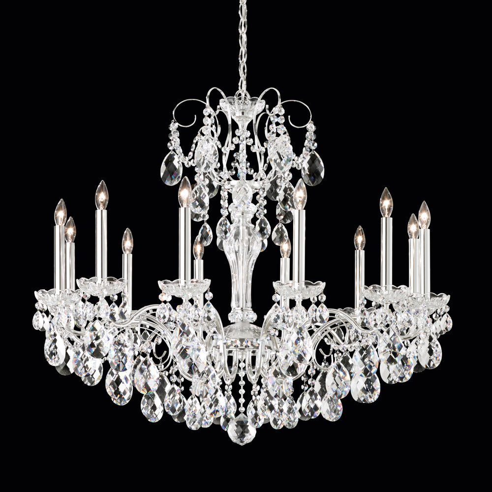 Sonatina 12 Light 120V Chandelier in French Gold with Clear Heritage Handcut Crystal