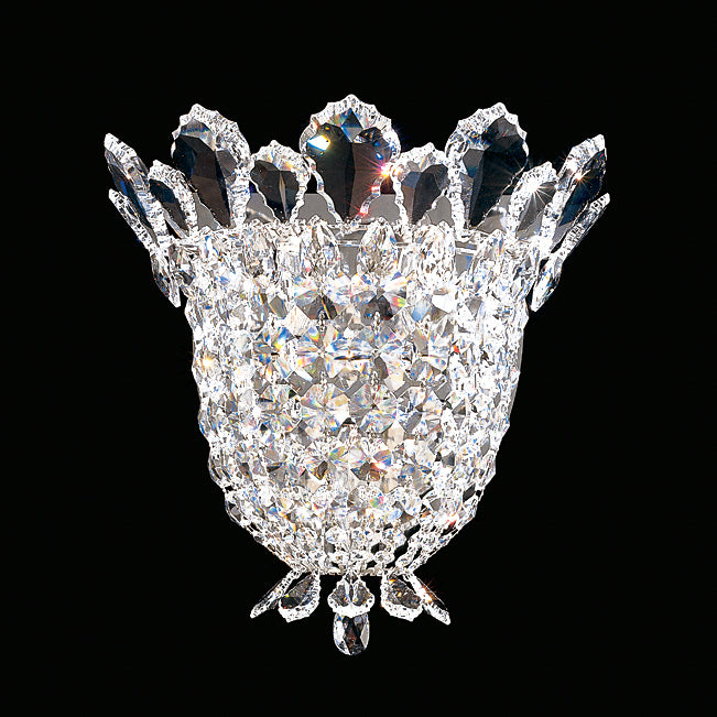 Trilliane 3 Light 110V Wall Sconce in Silver with Clear Crystals From Swarovski?
