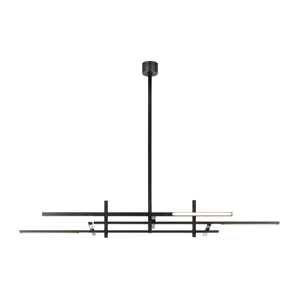 Cityscape Stacked X-Large Linear Chandelier