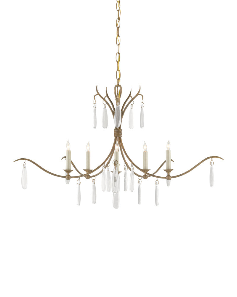 Marshallia Small Gold Chandelier