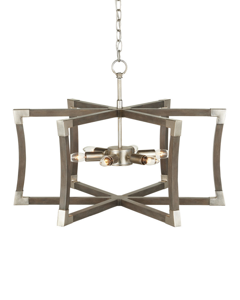 Bastian Small Gray Semi-Flush Mount
