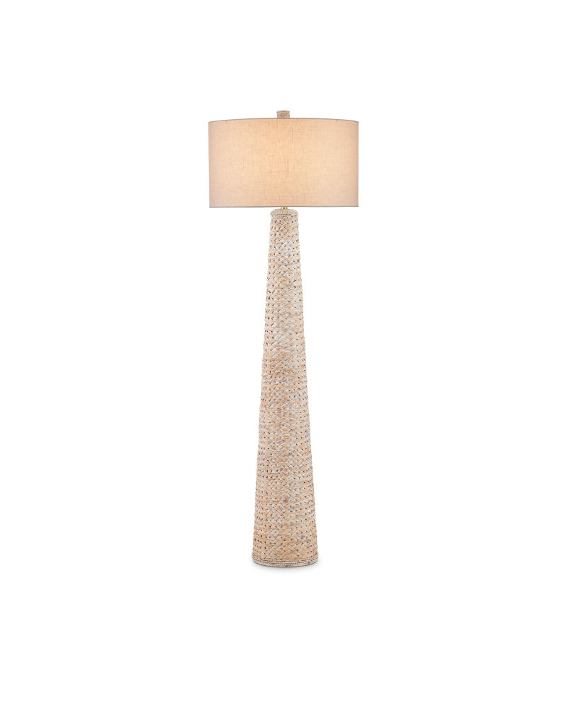 Birdsong Whitewash Floor Lamp