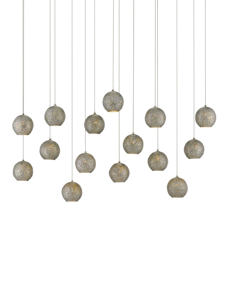 Giro 15-Light Linear Multi-Drop Pendant