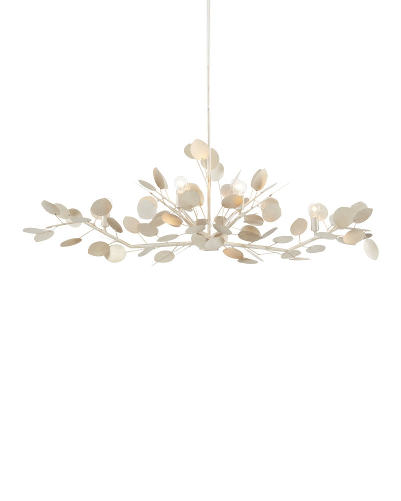 Lunaria Silver Oval Chandelier