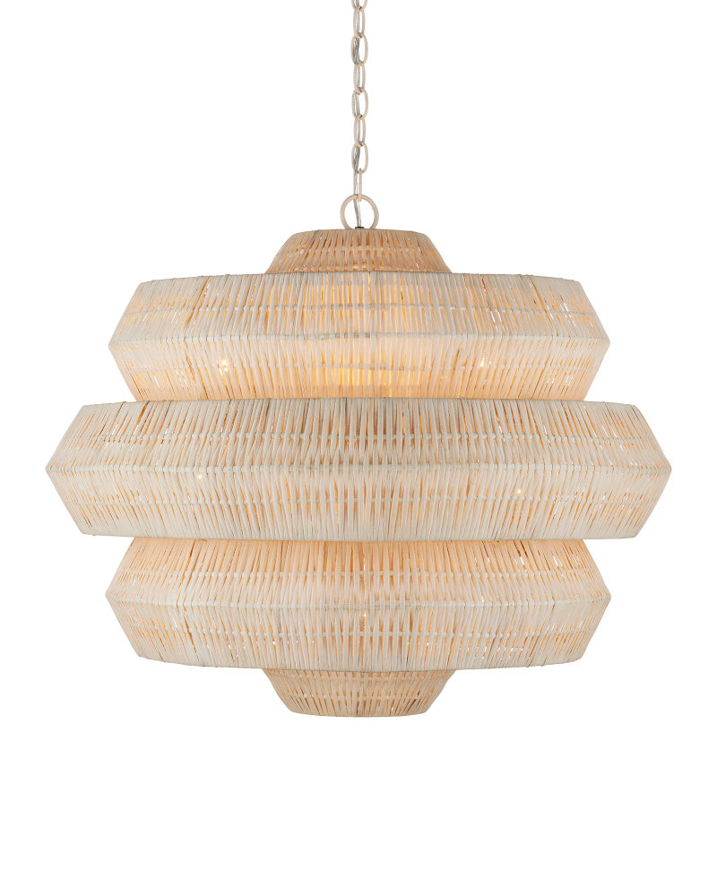 Antibes Medium White Chandelier