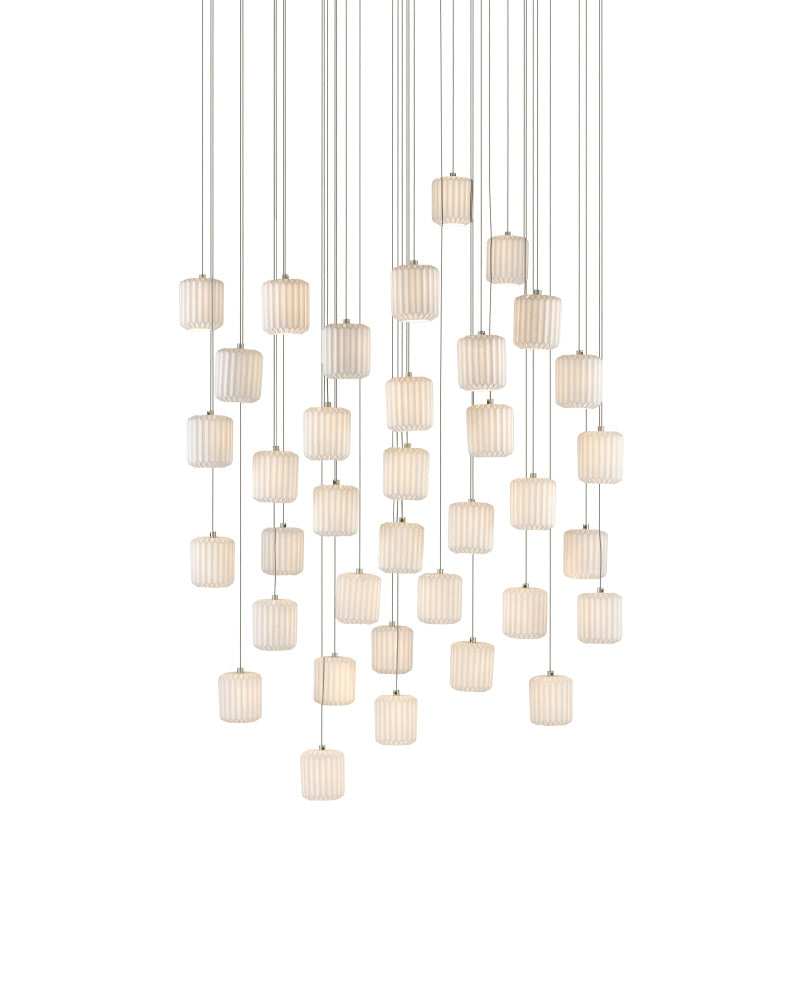Dove 36-Light Round Multi-Drop Pendant