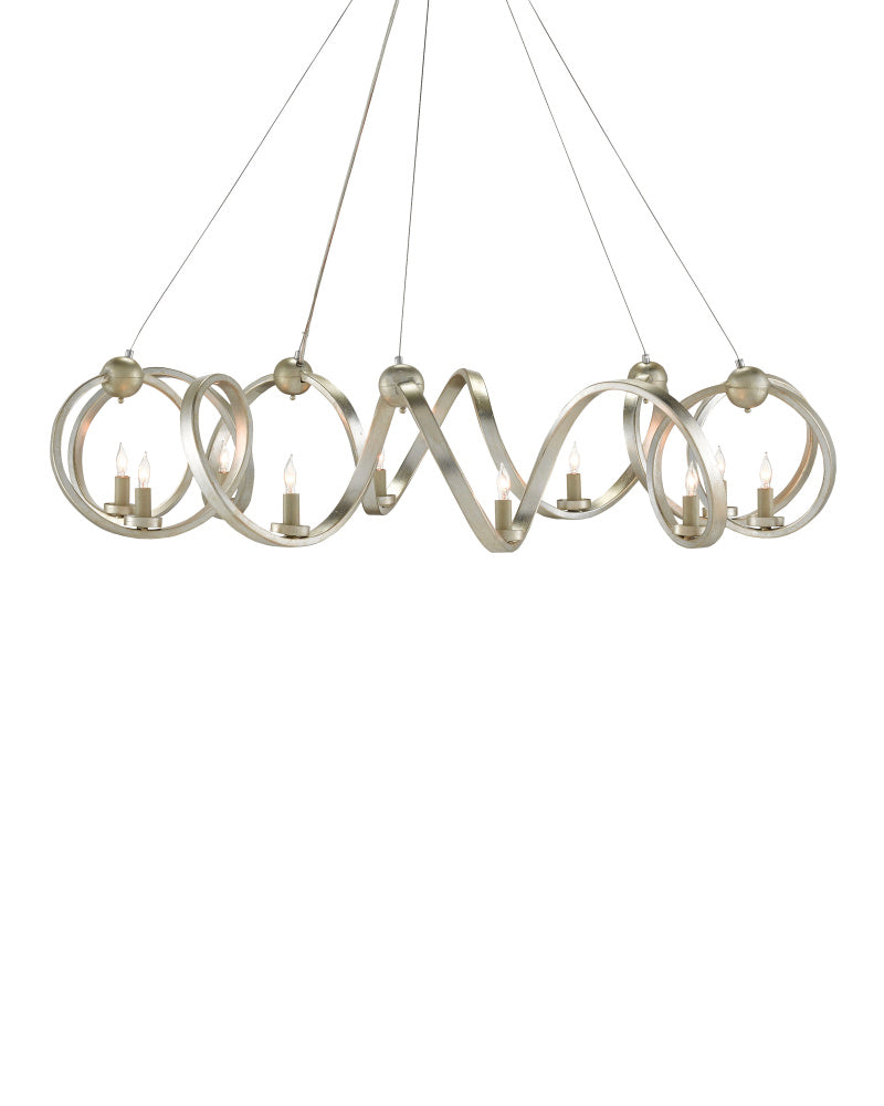 Ringmaster Silver Chandelier