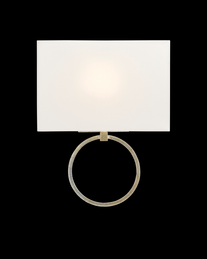 Porthole Silver Wall Sconce